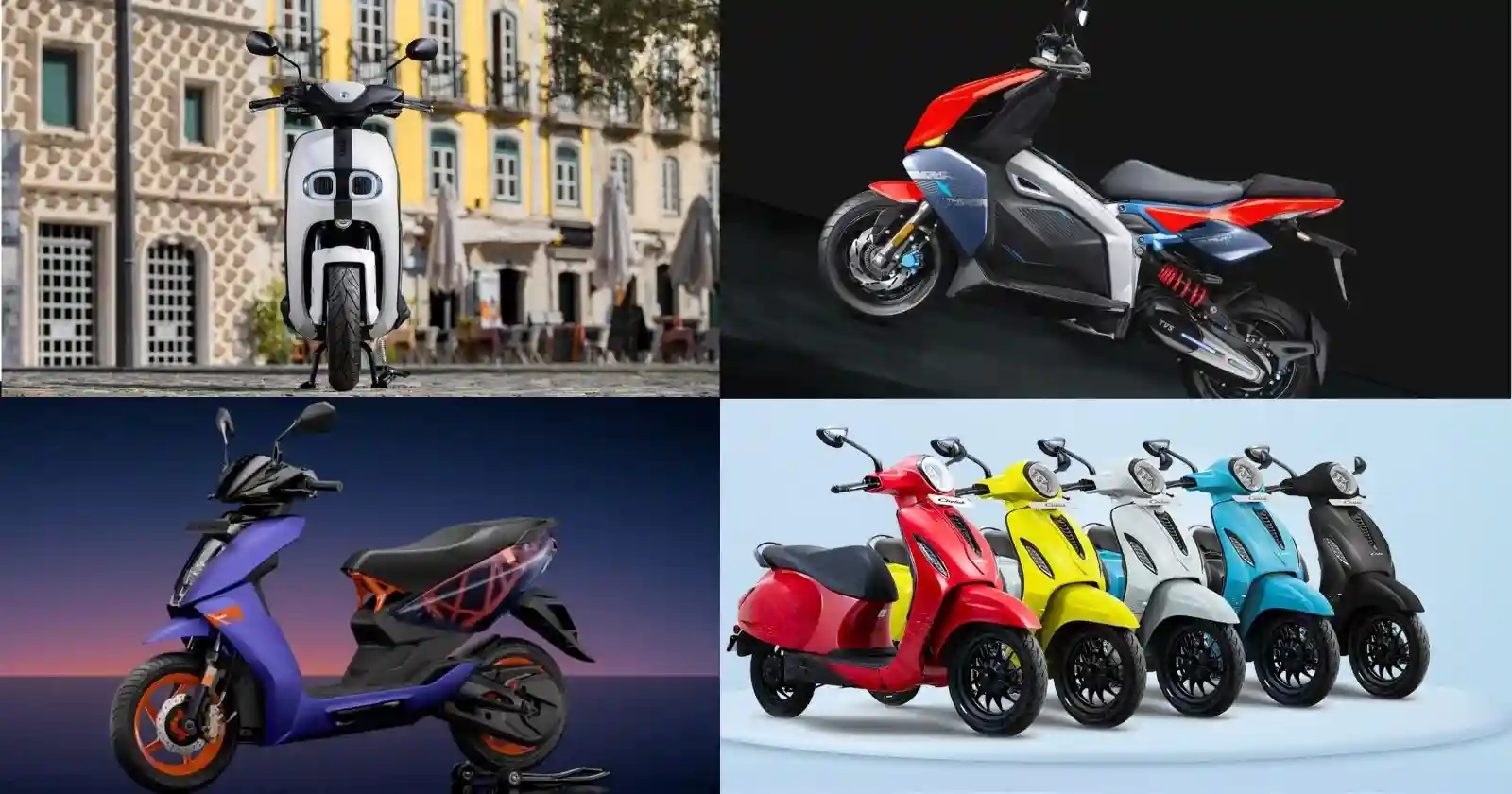 Best Electric Scooters in India 2026 with range, price and charging time comparison
