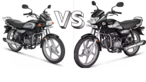 hero hf delux and hero splendor bikes image