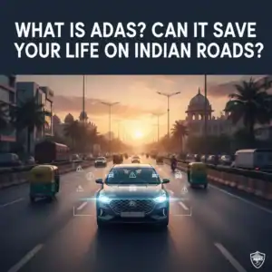 ADAS Advanced Driver Assistance Systems in modern cars helping drivers stay safe on Indian roads