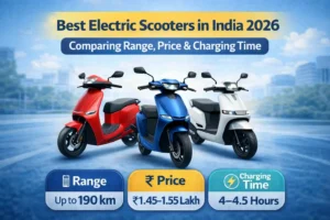 Best Electric Scooters in India 2026 with range, price and charging time comparison