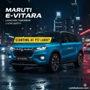 Maruti Suzuki e-Vitara electric SUV 2026 launch in India with 543km range and 5-star Bharat NCAP safety rating.