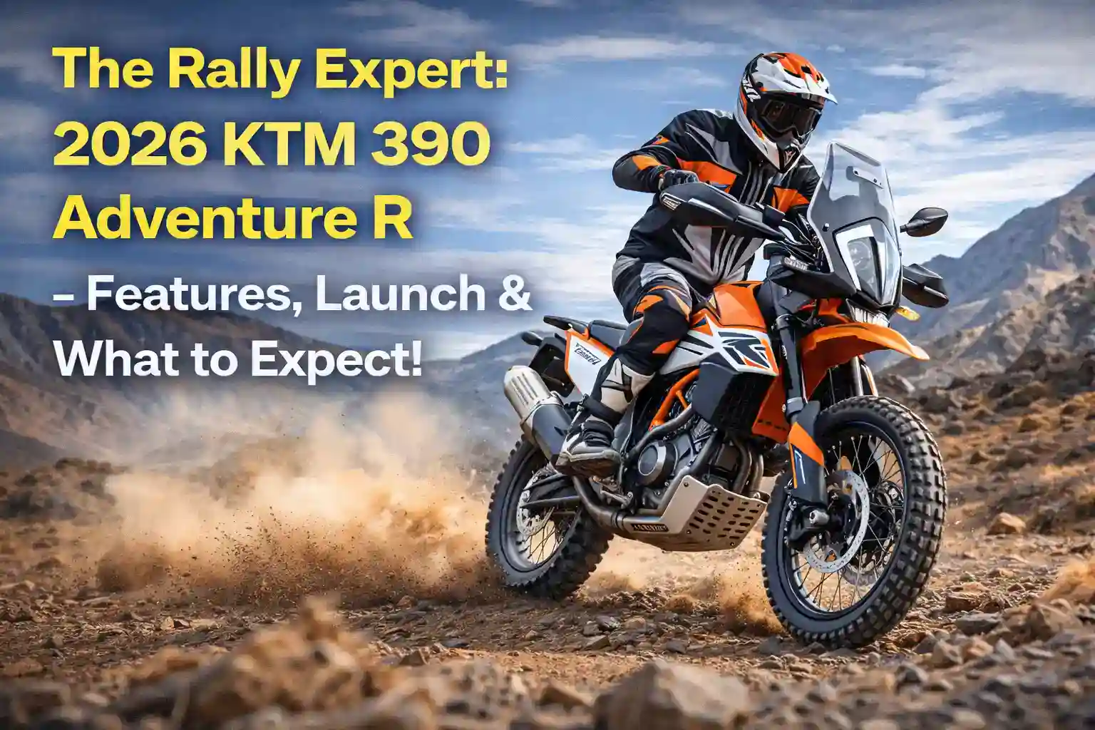 new 2026 KTM 390 Adventure R rally inspired adventure motorcycle