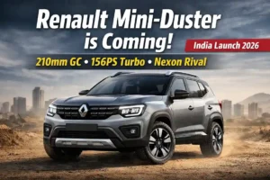 Renault Mini-Duster India launch 2026 compact SUV with 210mm ground clearance